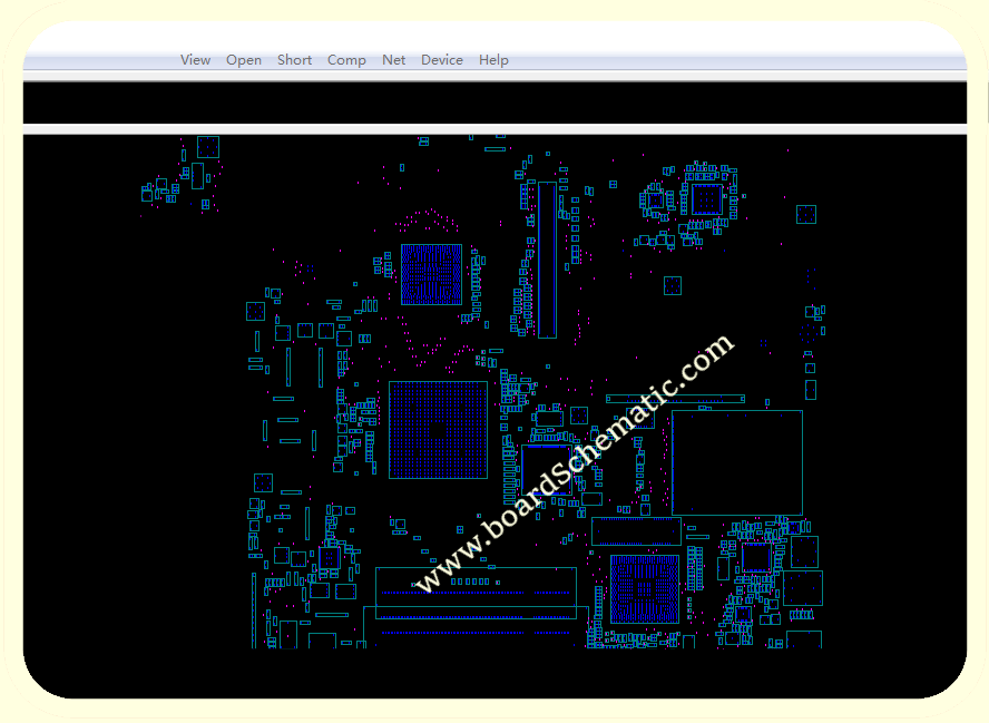 Toshiba Satellite A300D Board view